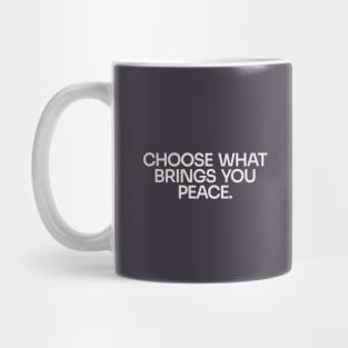 Choose Peace (Dark) Mug